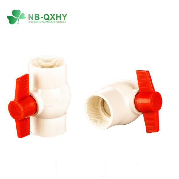 Quality Customizable ASTM PVC Compact Ball Valve with Customized Request and Butterfly Handle wholesale