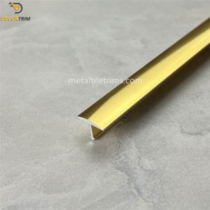 Tile Corner Strip T Shaped Transition Strip T - Shape Trim Profile Gold