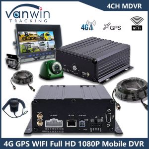 4CH GPS 4G WiFi Mobile DVR Full HD 1080P Car Camera HDD Mdvr For Bus Van Truck