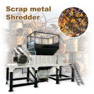 Heavy-Duty 1200 Model Dual-Shaft Shredder for Metal ScrapTires Industrial Waste