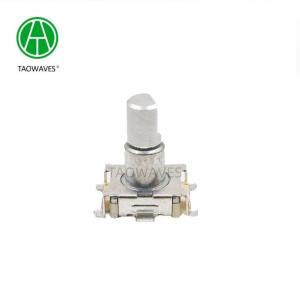 Cheap 11mm SMD Incremental Encoder with Button Switch D-Shaft 15 PPR Contact Brush Type Operating System for sale