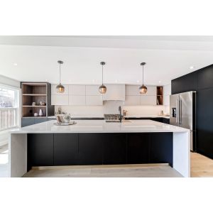 Modern Design High Gloss Lacquer Kitchen Cabinet with E1 Particleboard Carcase