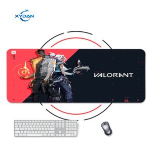 Cheap Rubber Overlocked Valorant Pattern Printed Computer Mat Custom Xxl Gaming Mouse Pad for sale