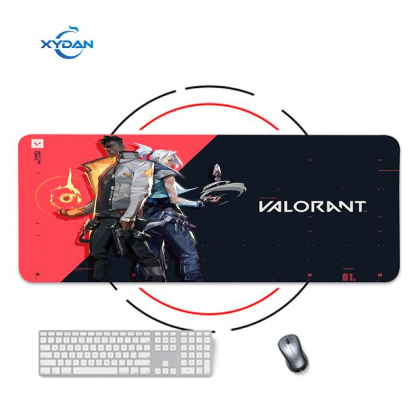 Rubber Overlocked Valorant Pattern Printed Computer Mat Custom Xxl Gaming Mouse