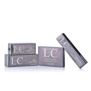 Skincare Cosmetic Packaging Boxes Black Tuck Top Boxes Matt Lamination