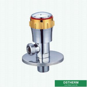 Hot Water Chromed Wall Mounted Toilet Water Stop Round Handle Quick Open