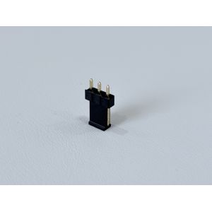 2.54mm Pitch 1×3 Single-Row Pin Header Connector, Gold-Plated PCB Electronic