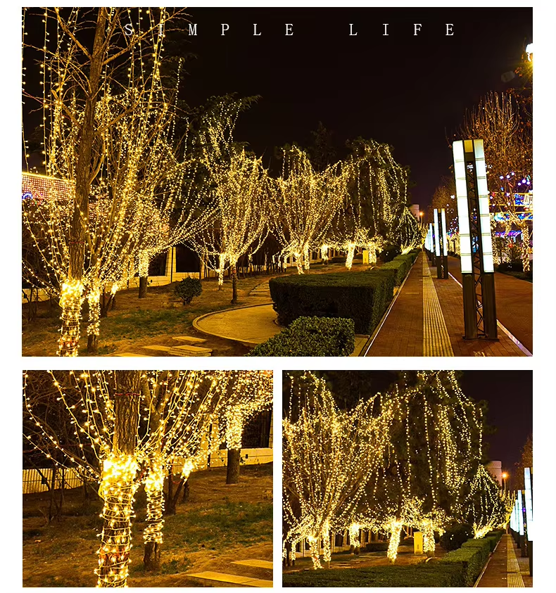 Energy saving and long-lasting · High brightness and colorful 8-mode · LED Christmas light string