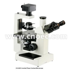 China Trinocular Inverted Phase Contrast Microscope  Inverted Optical Microscope CE A14.0201 on sale China Trinocular Inverted Phase Contrast Microscope  Inverted Optical Microscope CE A14.0201 on sale
