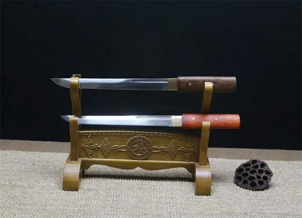 hand made short sword with ebony saya SS014