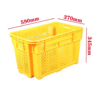 Mesh Nestable Crate Turnover Plastic Mushroom Crate Stackable Moving Bins