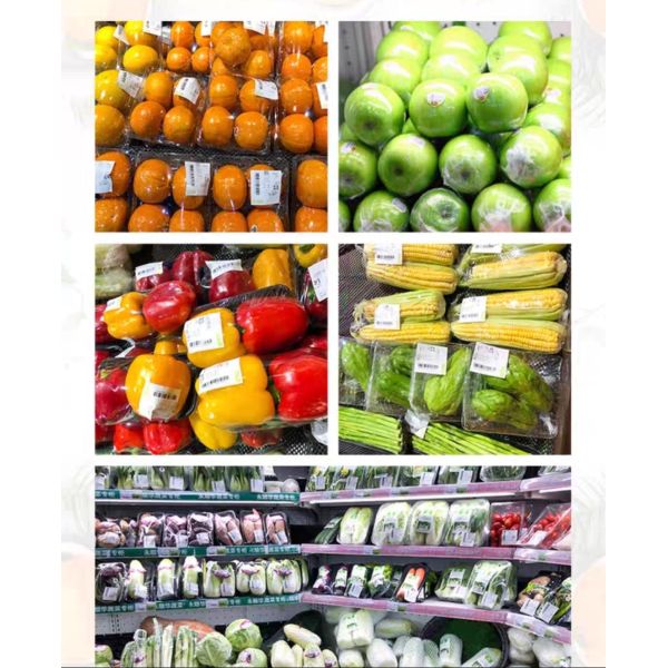 Electric Automatic PLC-Controlled Plastic Wrap Packaging Machine for Food and Commodity Sealing