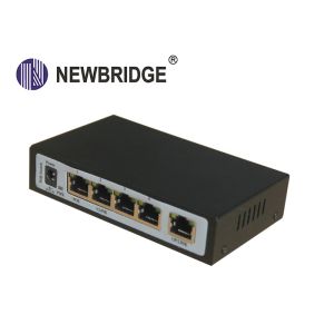 100M 4 Port + 1 RJ45 Port PoE Ethernet Switch for IP camera solution