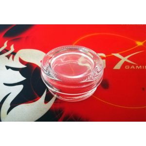 Wholesale high transparent 0.5oz 15-20gram glass caviar jar with metal lid in