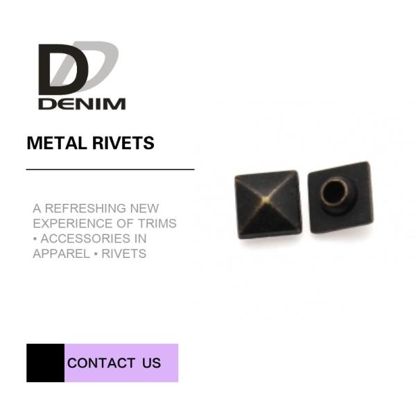 Quality Metal Rivet without Logo | Silver & Brass | 9 MM/10 MM wholesale
