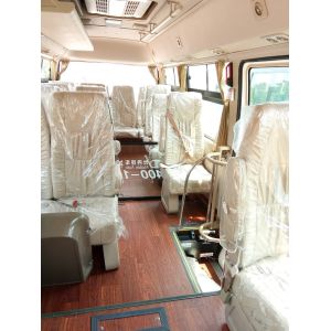 Big Passenger Coaster Star Travel Buses Durable Red With 19 Seats Capacity