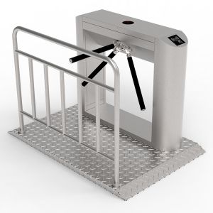 Automatic Fingerprint Access Control Tripod Turnstile Face Recognition 304