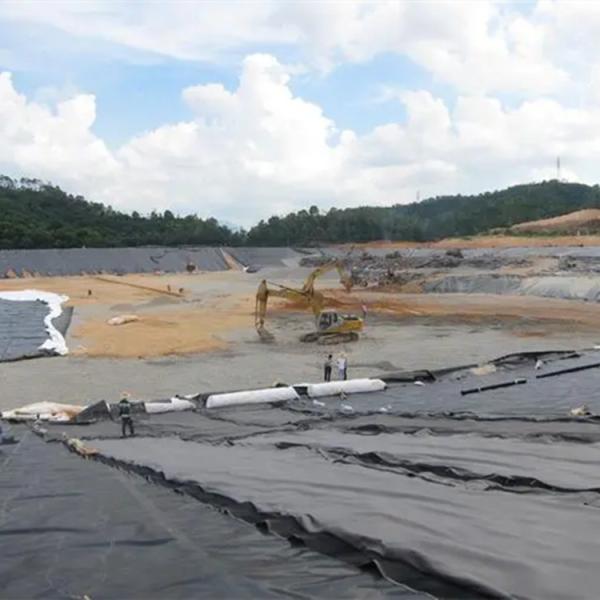 Glossy HDPE Geomembrane Liner for Pond Fish Farm Shrimp Pond Dam Landfill Mine