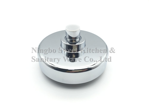 ABS plastic material round chrome plating shower head top shower rain shower wholesale