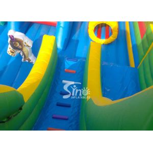 Custom Made Outdoor Toddler N Kids Inflatable Playground With Big Slide Made Of