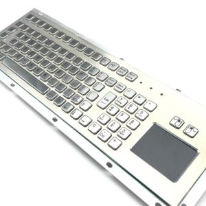 Stainless Steel Panel Mounted Keyboard With TouchPad Waterproof Dustproof