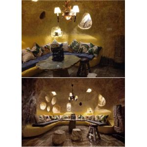 Moose antler chandelier Lighting Fixtures With lampshade (WH-AC-29)