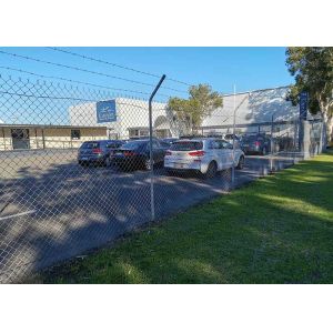 PVC Coated Chain Link Fencing Mesh Size 60*60mm And 48*2mm Post