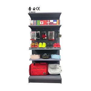 Factory Custom size color shelves retail supermart rack pharmacy shelves black