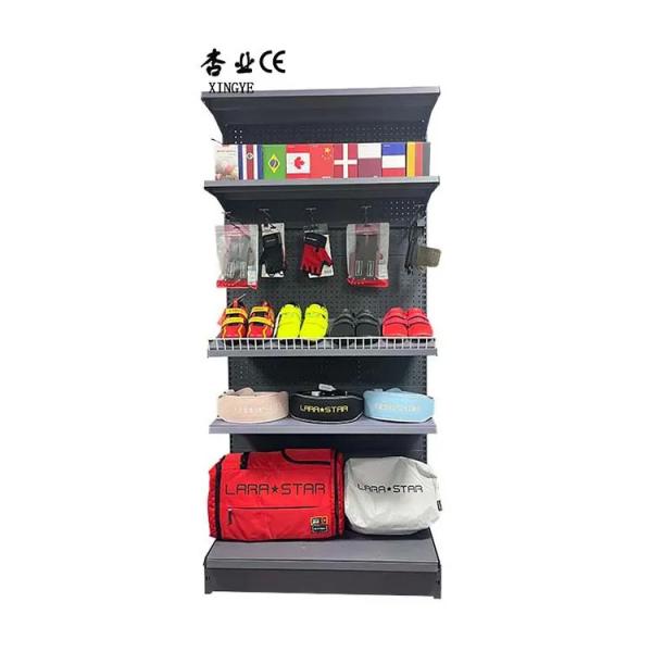 Factory Custom size color shelves retail supermart rack pharmacy shelves black