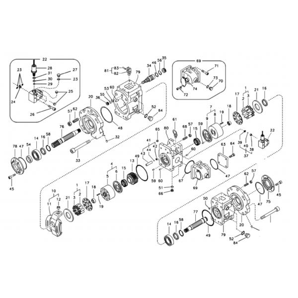 Belparts Excavator Main Pump EC360B EC330B EC460B Hydraulic Pump VOE 14531412 VOE 14508164 VOE 14531857