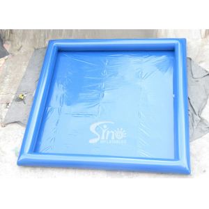 Regular rectangle blue water ball inflatable water pool for kids water fun in