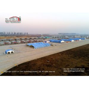Customized Size Outdoor Event Tents Blue Camouflage Sidewall Airshow Event