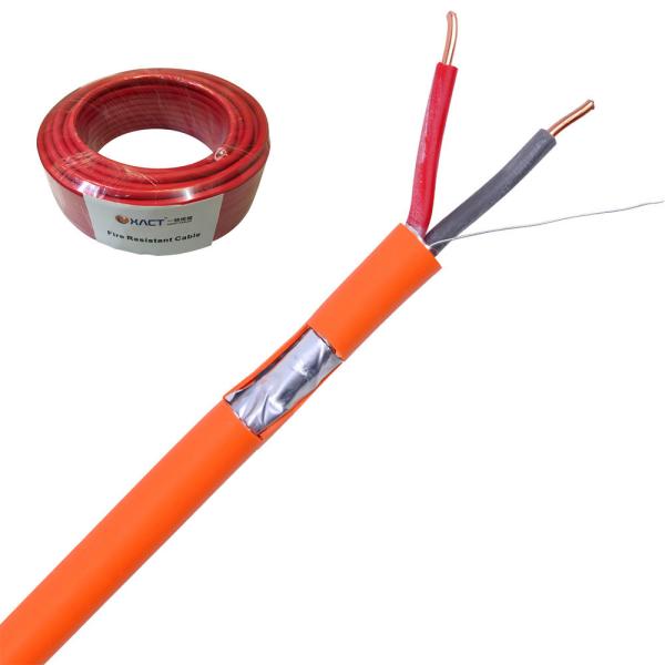 Quality 2x2.5mm2 Bare Copper Wire Al/Foil PVCFire Alarm Cable for Electronics Cables Wires wholesale