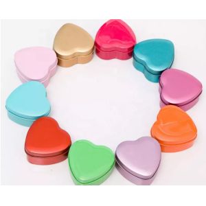 SGS Heart Shape Biscuit Tin Box Candy Chocolate Packaging