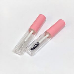 Transparent Plastic Mascara Tube Double Cylinder Wand Empty Mascara Container