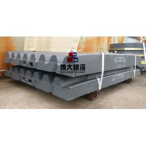 Mn22 Jaw Crusher Parts Tooth Plate Jaw Plates CJ411 999 KG for in Ore Mining