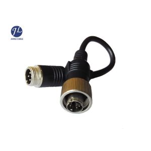 0.1M 4Pin Connector To MINI DIN Cable For Car Rear View Reverse Camera System