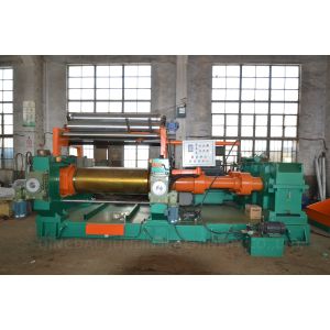 XK-550 Two Chilled Iron Roll Open Mill Rubber Mixing Machine For Rubber Sheeting