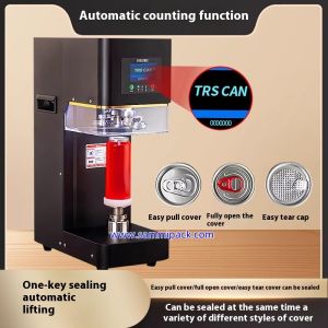 2025 Popular Semi Automatic Juice Can Sealing Machine Tuna Can Closing Machine