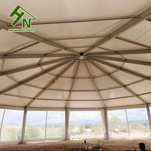 PVC Side Wall Hexagon Garage Marquee Tent Permanent Structure