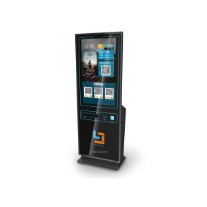 Cheap 43 inch Free Standing Kiosk/Self-service Kiosk/Payment Kiosk with Ticket Printing,Card dispenssing &amp; cash payment by LKS for sale