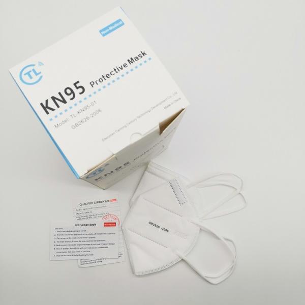 STOCK KN95 factory in white list with 5 layer face mask CE EN 149 FFP2/KN95