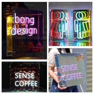 Delicate 3D Infinity Mirror LED Letter Advertising Lights for Acrylic House