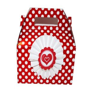 China custom biscuit gable box  foldable muffin gable packaging  paper box on sale