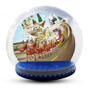 China Festival Decoration Airblown Inflatable Snow Globe Customized Logo on sale