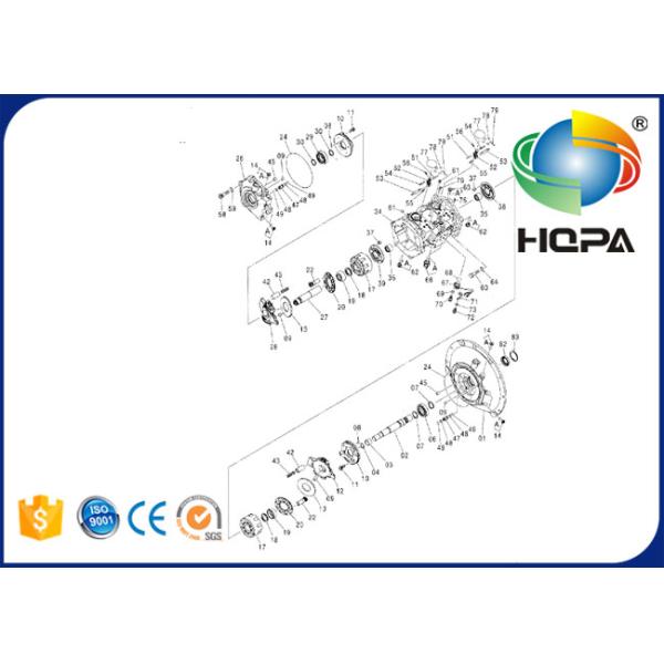ZX120-6 Hydraulic Pump HPK055 Hydraulic Main Pump Seal Kit 4463047