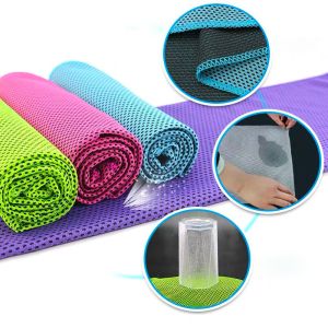 Plain Microfiber Cooling Towel Reusable Hand Wash Cooling Towel For Instant Refreshment