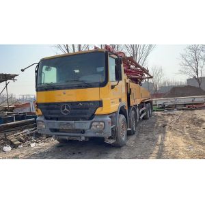Cylinder Type Structure Used Putzmeister 46m Benz Concrete Pump Truck for Construction