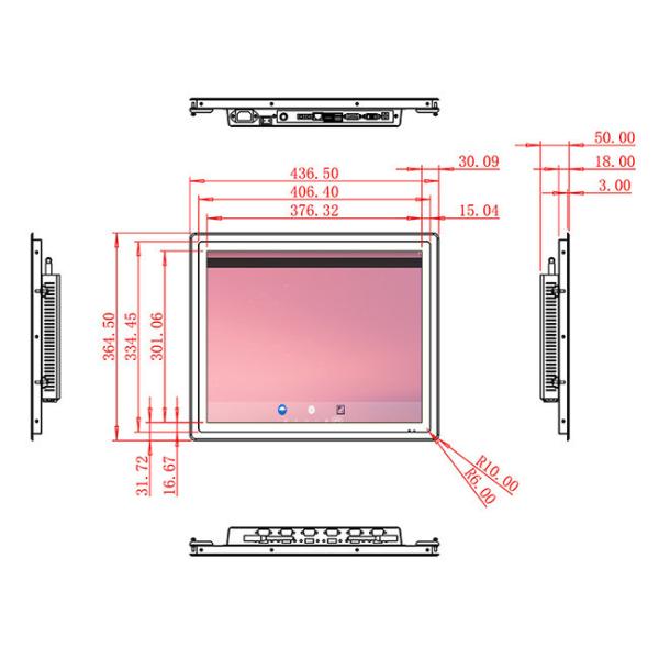 19-Inch Integrated Android Touch Display for Access Control and Diagnostics Tools