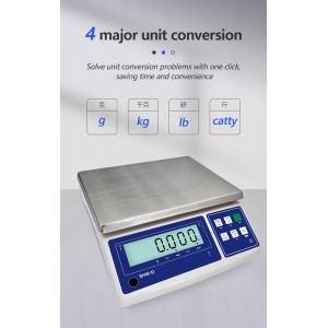 6KG Range Precision Waterproof Weighing Table Scale with Customizable LCD